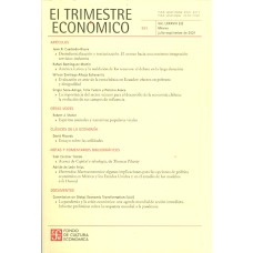 El Trimestre Económico No. 346 Vol. LXXXVII Abril - Junio de 2020